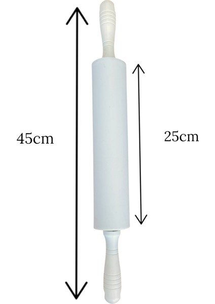 Plastik Saplı Silikon Gövdeli Merdane-Büyük Boy (45 x 5,5 x 25 Cm) fiyatları