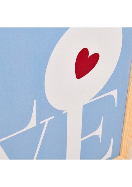 Deco Bold Hearts Duvar Panosu - Mavi - 30X40 cm modelleri