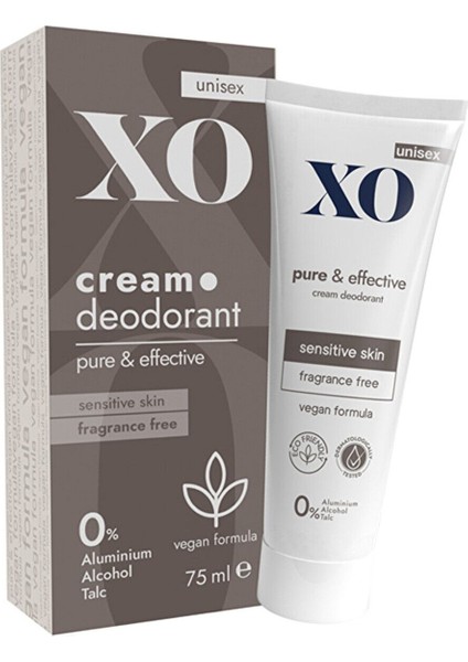 Parfümsüz Unisex Krem Deodorant 75 ml