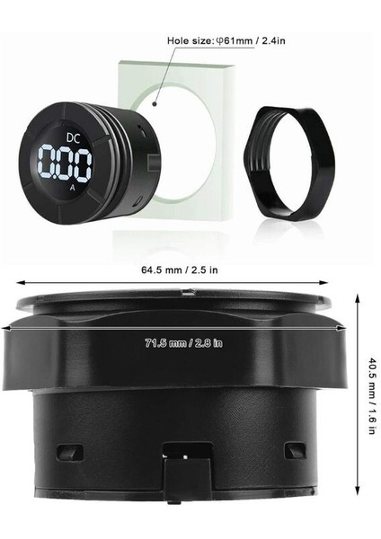 PZEM-019A Dc 100A Dijital Ampermetre + 100A Şönt modelleri