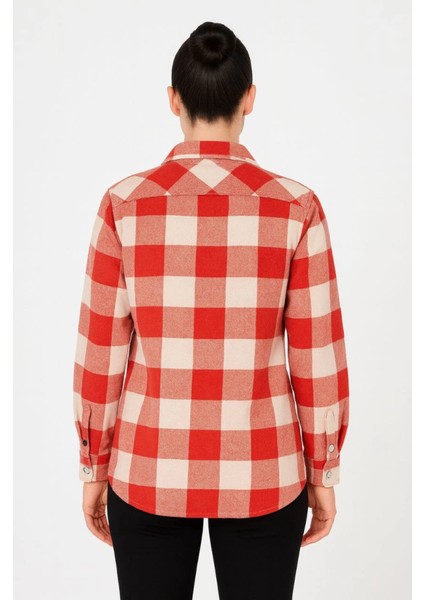 Soonaksesuar Uzun Kollu Oduncu Gömlek - Bordo modelleri