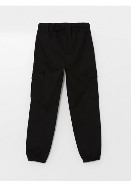 Lcw Kids Siyah Beli Lastikli Kız Çocuk Kargo Jogger Pantolon modelleri