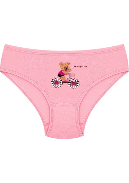 Kız Çocuk Külot 6'lı Baskılı (%96 Pamuk - %4 Elastan) modelleri
