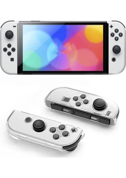 Nintendo Switch OLED Crystal Clear Kılıf ve Standlı Oyun Konsolu Koruyucu Kılıf Kabuğu (Yurt Dışından) fiyatları