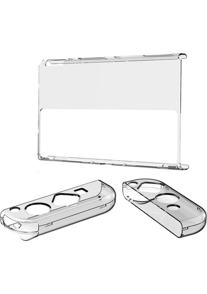 Nintendo Switch OLED Sol/sağ Tutacakları Için 3'ü 1 Arada Çıkarılabilir Şeffaf Koruyucu Pc Kılıfı Düşmeye Dayanıklı Kılıf (Yurt Dışından) modelleri