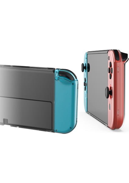 Nintendo Switch OLED Sol/sağ Tutacakları Için 3'ü 1 Arada Çıkarılabilir Şeffaf Koruyucu Pc Kılıfı Düşmeye Dayanıklı Kılıf (Yurt Dışından) fırsatları