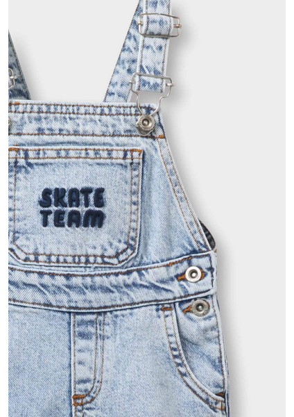 Erkek Bebek Etiket Baskılı Jean Tulum F3781A525AU fiyatları