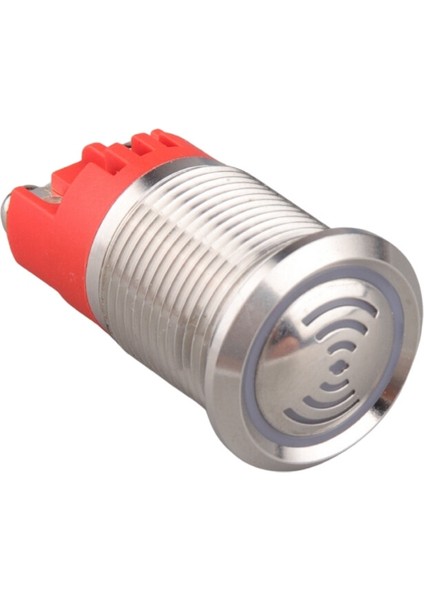 WD16F-P0-S220VR Dx 16MM Kesik Sesli Işıklı Metal Buzzer - 220V