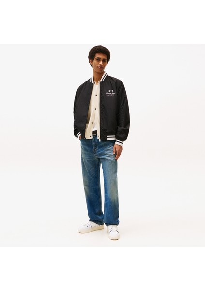 Tommy Jeans Solid Xs Badge Rlx Erkek Siyah Pantolon.bds