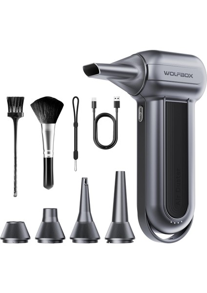 MF100 Electric Air Duster, 150000RPM Kablosuz Turbo Fan, 3 Kademeli Ayar