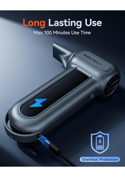 MF100 Electric Air Duster, 150000RPM Kablosuz Turbo Fan, 3 Kademeli Ayar fiyatları