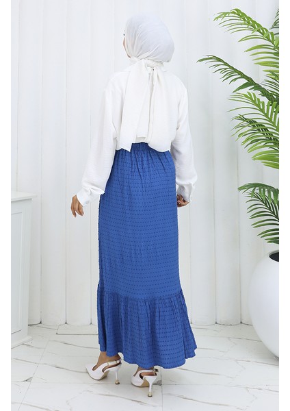 Beli Lastikli Etek 2127-05 Indigo indirimleri