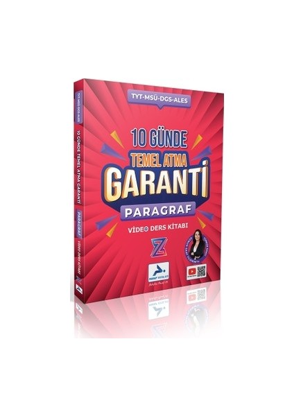 Paraf Z Takım Paragraf Garanti Konular Video Ders Kitabı