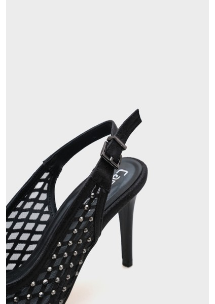Taşlı Fileli Stiletto