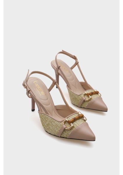 Tahta Tokalı Hasır Stiletto fiyatları