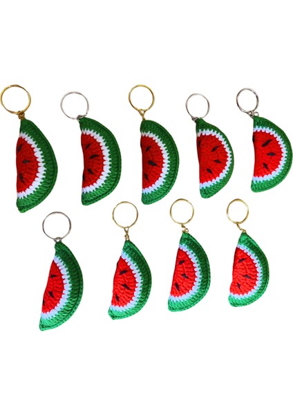 Karpuz Dilimi Charm Anahtarlık Aksesuar 7,5 x 3,5 cm modelleri