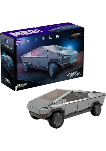 Tesla Araç Yapım Oyuncağı, 3283 Parça ve Aksesuarlarla Cybertruck Toplama Kamyonu