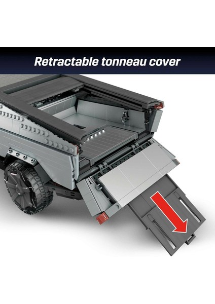 Tesla Araç Yapım Oyuncağı, 3283 Parça ve Aksesuarlarla Cybertruck Toplama Kamyonu fırsatları