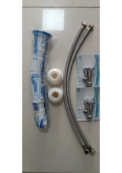 4 Ürünlü Set Taharet Musluğu +Lavabo Sifonu + 50 cm Branjman + Adaptör Conta fırsatları