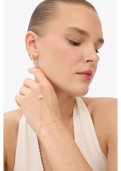 Reis x DeFacto 14 Ayar Altın Kaplama Kadın Triple Taşlı Gold Şahmeran F3990AXNS modelleri