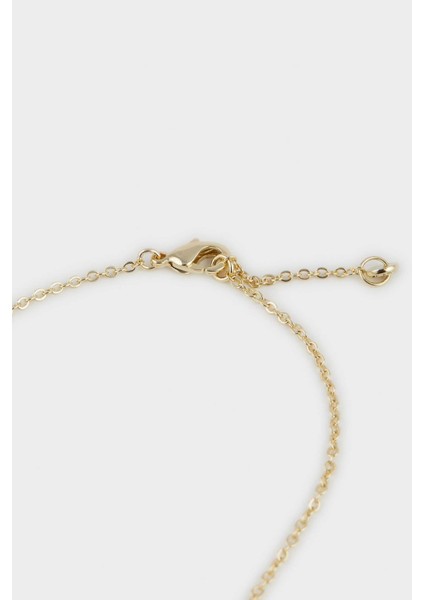 Reis x DeFacto 14 Ayar Altın Kaplama Kadın Triple Taşlı Gold Şahmeran F3990AXNS