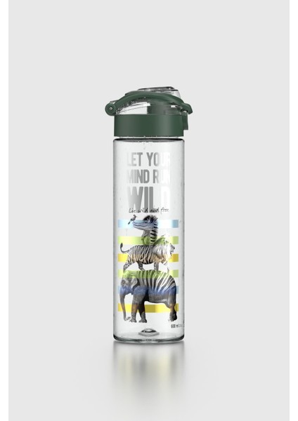 Saga Desenli 630 ml Tritan Matara 912057 Yeşil