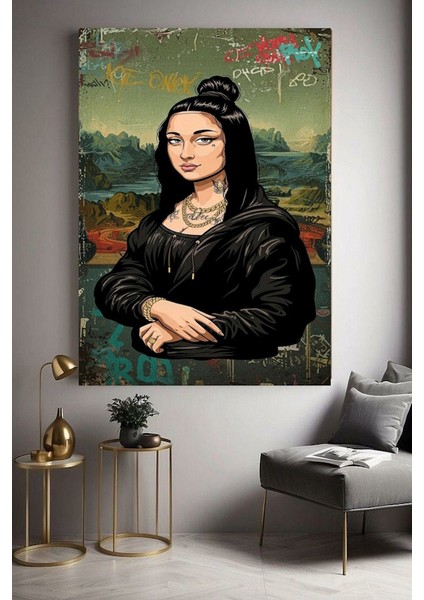 Mona Lisa Ev Duvar Salon Güzelli̇k Salonu Ofi̇s Dükkan Dekarasyon Kanvas Tablo