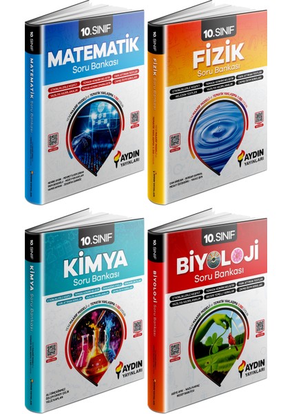 Aydın 2025 10. Sınıf Sayısal Konu Özetli Soru Bankası 4 Kitap