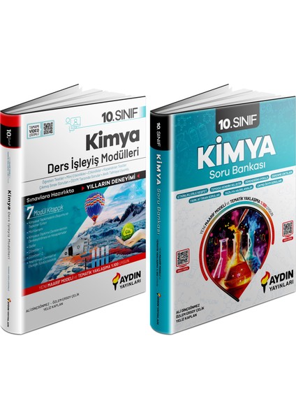 Aydın 2025 10. Sınıf Kimya Ders Anlatım Fasikülleri + Konu Özetli Soru Seti 2 Kitap