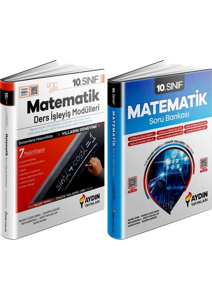 Aydın 2025 10. Sınıf Matematik Ders Anlatım Fasikülleri + Konu Özetli Soru Seti 2 Kitap