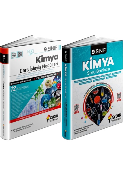 Aydın 2025 9. Sınıf Kimya Ders Anlatım Fasikülleri + Konu Özetli Soru Seti 2 Kitap