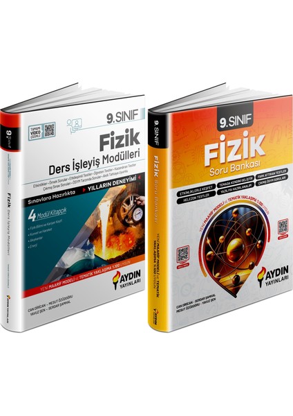 Aydın 2025 9. Sınıf Fizik Ders Anlatım Fasikülleri + Konu Özetli Soru Seti 2 Kitap