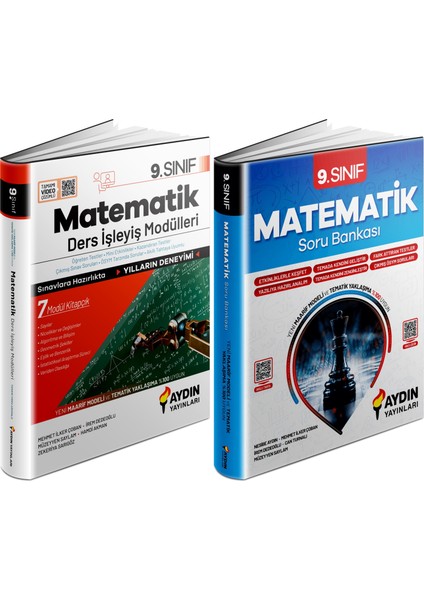Aydın 2025 9. Sınıf Matematik Ders Anlatım Fasikülleri + Konu Özetli Soru Seti 2 Kitap