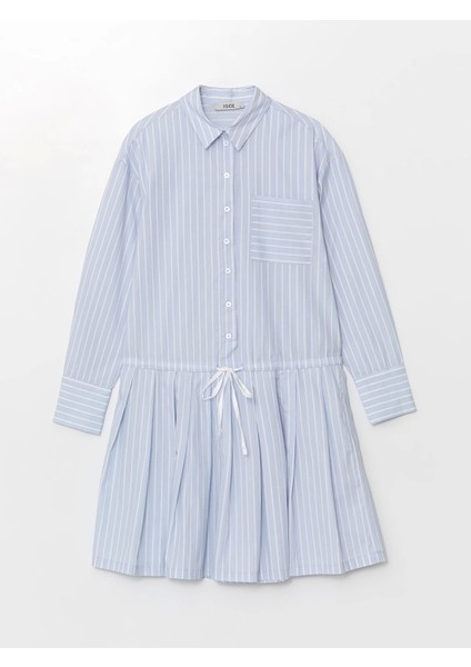 Xsıde Mavi Gömlek Yaka Çizgili Kadın Elbise indirimleri