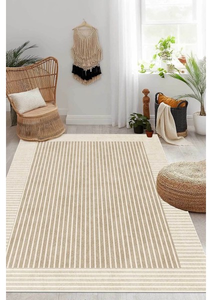 Dijital Kaymaz Yıkanabilir Modern Çizgili Salon Halısı Mutfak Halısı Yolluk Balkon Halısı Ev Dekor DC-7242