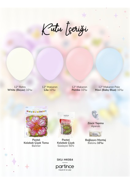 Happy Birthday Yazısı Pastel Kelebek Çiçek Tema Mini Parti Seti Doğum Günü Balon Zinciri Kelebek Çiçek Tema Doğum Günü Süsü fiyatları