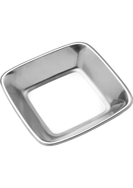 Özbir Çelik Ekmek Sepeti 22 x 22 cm 4 cm 430 Kalite Çelik 1 Adet