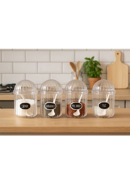 4'lü Etiketli Kaşıklı Monica Baharatlık 400ML fiyatları