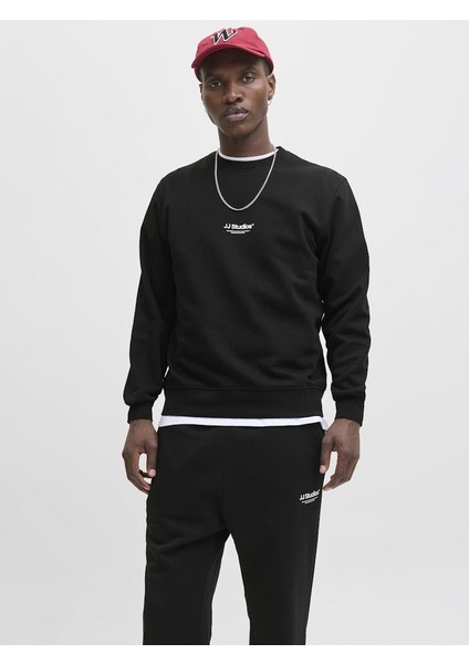 12278791 Jjesoho Sweat Black Erkek Sweatshirt