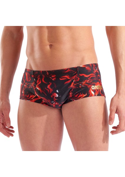 Graphic Swim Low Waist Short Indomitus Erkek Siyah Yüzücü Mayosu 010766550 indirimleri