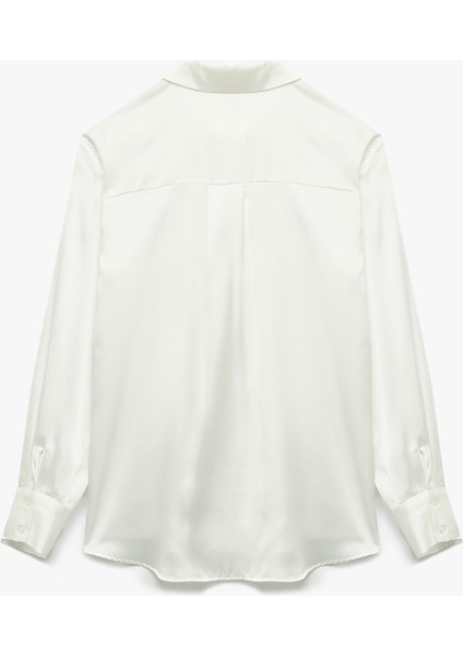 Regular Fit Uzun Kollu Klasik Yaka Saten Gömlek fiyatları