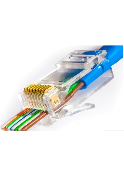 8p/8c Yeni Nesil Ez DELIKLI RJ45 Ethernet Plug - 100 Adet fiyatları