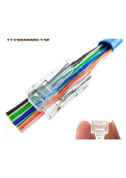 8p/8c Yeni Nesil Ez DELIKLI RJ45 Ethernet Plug - 100 Adet fırsatları