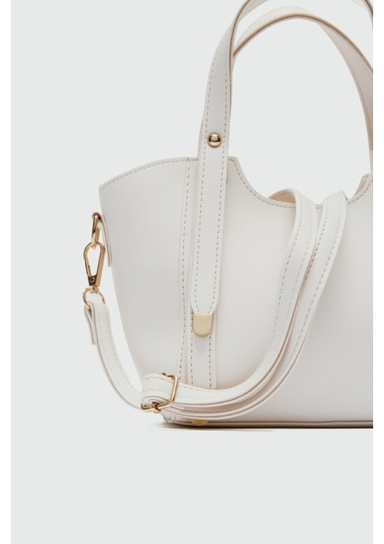 Pureline El ve Çapraz Çanta Krem fırsatları