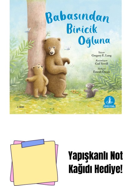 Babasından Biricik Oğluna + Yapışkanlı Not Kağıdı