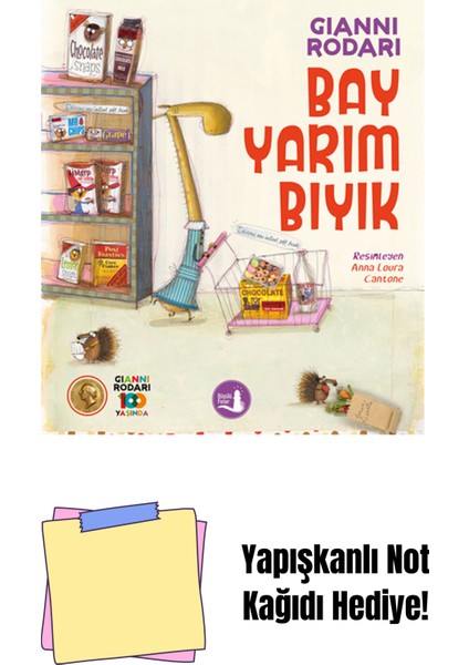 Bay Yarım Bıyık + Yapışkanlı Not Kağıdı