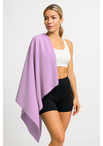 Unisex Mikrofiber Plaj Havlusu 80X130 cm Yumuşak Dokulu Deniz Banyo Sporcu Havlusu Large Boy Mor fiyatları