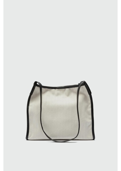 Elna Kanvas Omuz Çantası Siyah