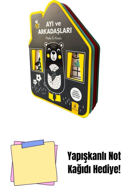 Ayı ve Arkadaşları (Keçe Kitap) + Yapışkanlı Not Kağıdı