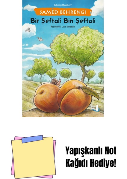 Bir Şeftali Bin Şeftali + Yapışkanlı Not Kağıdı